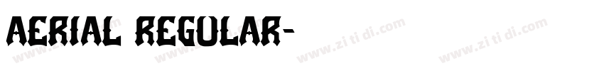 aerial regular字体转换